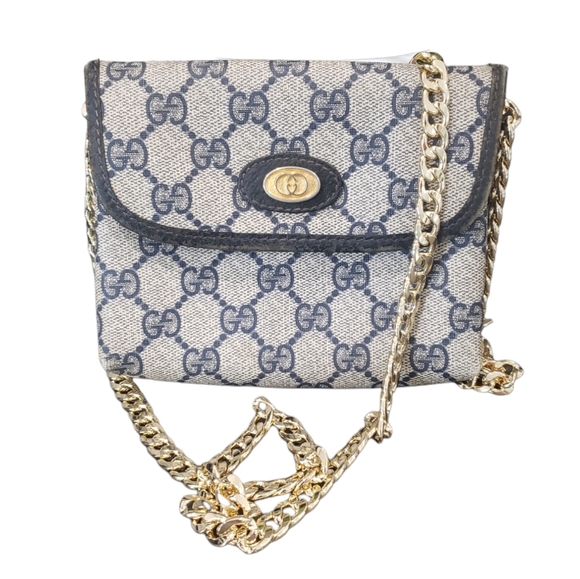 Gucci Handbags - Gucci Vintage Crossbody Clutch Fanny Pack RARE BLUE GRAY